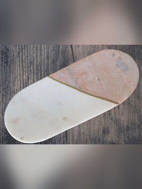 Anthropologie Marble and Pink Quartz Tray